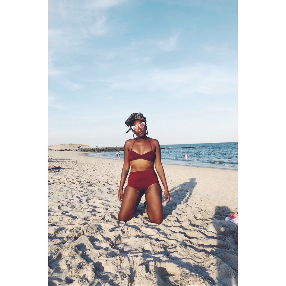 Hand made swimsuit by Lily Byrne